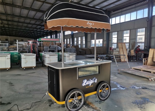 custome gelato push cart for sale